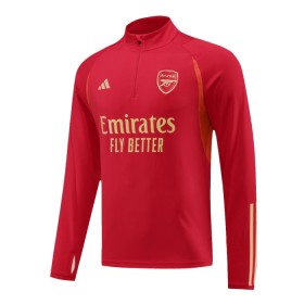 Arsenal Rode Trainings Sweatshirt Kwart-Zip 2023-24